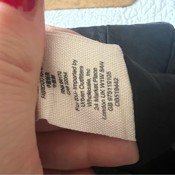 Free People Black Faux Leather Panel Mini Skirt - Picture 8 of 8